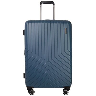 Mala De Viagem Rígida Airport Azul Metal 8 Rodas 45x67x27cm Mala De Viagem Rígida Airport Azul Metal 8 Rodas 45x67x27cm