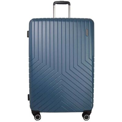 Mala De Viagem Rígida Airport Azul Metal 8 Rodas 50x77x30cm Mala De Viagem Rígida Airport Azul Metal 8 Rodas 50x77x30cm