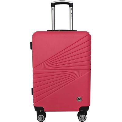 Mala De Viagem Média Rígida Airport Rosa 8 Rodas 60x40x23cm Mala De Viagem Média Rígida Airport Rosa 8 Rodas 60x40x23cm