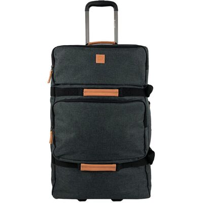 Saco De Viagem Grande Airport Cinzento Escuro 2 Rodas 75x38x37cm Saco De Viagem Grande Airport Cinzento Escuro 2 Rodas 75x38x37cm