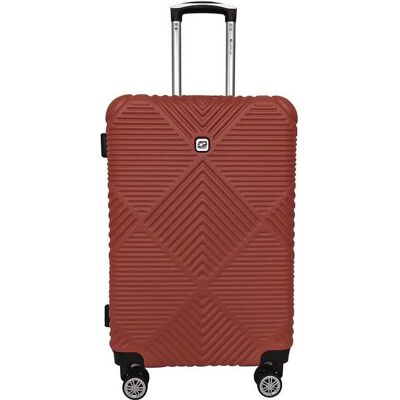 Mala De Viagem Média Rígida Airport Terracota 8 Rodas 65x41x26cm Mala De Viagem Média Rígida Airport Terracota 8 Rodas 65x41x26cm