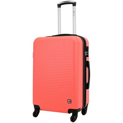 Mala De Viagem Média Rígida Airport Vermelho 4 Rodas 65x42x26cm Mala De Viagem Média Rígida Airport Vermelho 4 Rodas 65x42x26cm