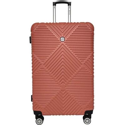 Mala De Viagem Grande Rígida Airport Terracota 8 Rodas 75x47x31cm Mala De Viagem Grande Rígida Airport Terracota 8 Rodas 75x47x31cm