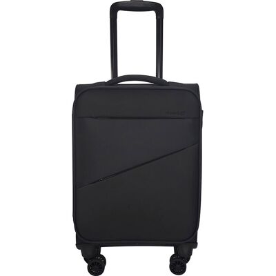 Mala De Cabine Flexível Airport Preto 8 Rodas 35x55x20cm Mala De Cabine Flexível Airport Preto 8 Rodas 35x55x20cm