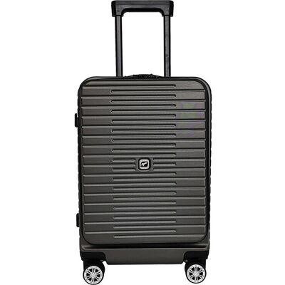 Mala De Cabine Rígida Airport Cinzento Escuro 8 Rodas 35x55x24cm Mala De Cabine Rígida Airport Cinzento Escuro 8 Rodas 35x55x24cm