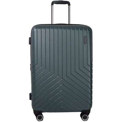 Mala De Viagem Rígida Airport Verde Metal 8 Rodas 50x77x30cm Mala De Viagem Rígida Airport Verde Metal 8 Rodas 50x77x30cm