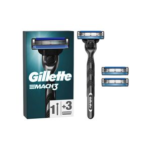 Gillette Máquina De Barbear Com 3 Recargas De Lâminas Mach3 Gillette