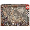 Puzzle Mapa Piratas Educa 2000 Peças