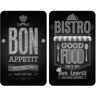 Wenko Placas de vidro universal Bon Appetit, 2 uds.