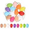 Gelldg 36 Peças Ovos de Páscoa para Pendurar Ovos de Páscoa para Pintar Ovos de Páscoa Decoração Ovos de Páscoa Plástico Coloridos com Corda Ovos de Pásc