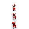 Seleok Papai Noel na Escada Do Papai Noel Pendurado Ornamento para Árvores de Natal Decoração de Natal 35 Cm Papai Noel x 3