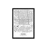 Nacnic Póster con mapa de Phoenix USA (A4)