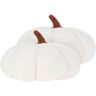 Beliani Conjunto de 2 almofadas Munchkin de Bouclé Branco 35x35x30