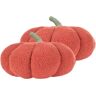 Beliani Conjunto de 2 almofadas Munchkin de Bouclé Laranja 35x35x30