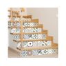 Ambiance Sticker Papel de Parede Decal Escadas Cement Tiles Hediana X 2