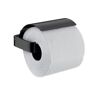 Emco Porta papel higiênico com tampa, Porta papel higiênico com tampa, Cor: Preto