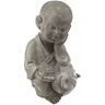 Hogar Y Mãs Buda Decorativo HOGAR Y MÁS Buda Zen Siddy Decoração Sitting Buddha Zen (Óxido De Magnésio)