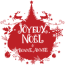 Ambiance Sticker Adesivo de Parede Natal bola de natal joyeux noël et bonne année