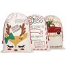 Jeiibrzui Pçs Saco De Doces De Natal-Hk-112/Hk-122/Hk-X5 Santa Weihnachtstasche Santa Sack Mit Kordel Extra Gross 70 X 50 Cm Muster 1