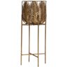 Lastdeco Floreira Palmera Lucerna, Ferro, Ouro, 28x29x68cm