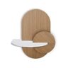 Woodendot Mesa de Cabeceira Alba L (Castanho - Madeira - 64 x 45 x 55 cm)