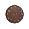 Drw Relógio de Parede de Nogueira 32x4.5cm
