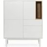 Bazar Mondiale Aparador Corvo (Branco - MDF - 100x40x120 cm)