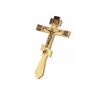 Slowmoose Jesus ortodoxo - utensílios de igreja mão, cruz católica[Ouro]
