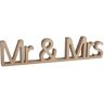 Rayher Palavra em madeira MDF 24 x 5,5 cm - Mr & Mrs