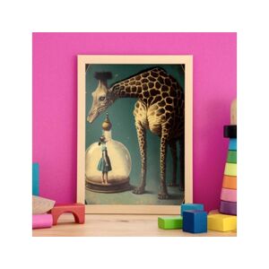Nacnic Girafa De Pôster No Surrealismo Cinematográfico Ilustrações E Gravuras De Desenhos Animados Abstratos E Artísticos Para A3