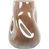 Beliani Vaso de destaque decorativo Imeros de Vidro Castanho 22x22x27