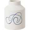 Sklum Vaso Decorativo Borg (Branco - Cerâmica - 16 cm)