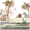 Ambiance Sticker Papel de Parede Prepasted Panoramic Jungle Savage H 280 X L 480 Cm