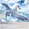 Artgeist Papel de Parede Pegasus Blue (100x70 cm)