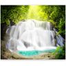 Artgeist Papel de Parede Arcadian Waterfall (98x70 cm)