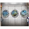 Artgeist Papel de Parede Portholes (98x70 cm)