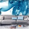 Artgeist Papel de Parede Fumaça Blue (300x231 cm)