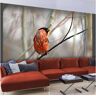 Artgeist Papel de Parede Bullfinch In The Forest (350x270 cm)