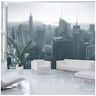 Artgeist Papel de Parede Horizonte de Nova York Em Black E White (250x193 cm)