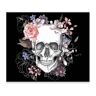 Artgeist Papel de Parede Skull And Flowers (98x70 cm)