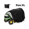 Jeiibrzui Xl183*137*117Cm 210D Oxford Lawn Mower Cover-Black Lawn Mower Cover-Tractor Cover Fits Decks Up To 54 Storage Cover Heavy Du