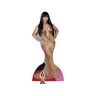 S/marca Figura de Papelão Tamanho Real Nicki Minaj Vestido Dourado 158Cm