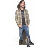 S/marca Figura de Papelão Tamanho Real Camisa Xadrez Dave Grohl 182 Cm