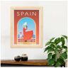 Nacnic Póster Linha Espanhola. Estilo Vintage. da Cidade em Cores. Anúncio Espanhol