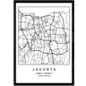 Nacnic Póster Mapa Jakarta (A3)