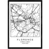 Nacnic Póster Mapa Florence (A4)