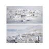 Dkd Home Decor Pintura Cidade 140 X 2 X 70 Cm 2 Unidades