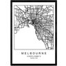 Nacnic Póster Mapa Melbourne (A4)