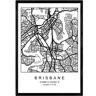 Nacnic Póster Mapa Brisbane (A3)