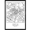 Nacnic Póster Mapa Sofia (A3)